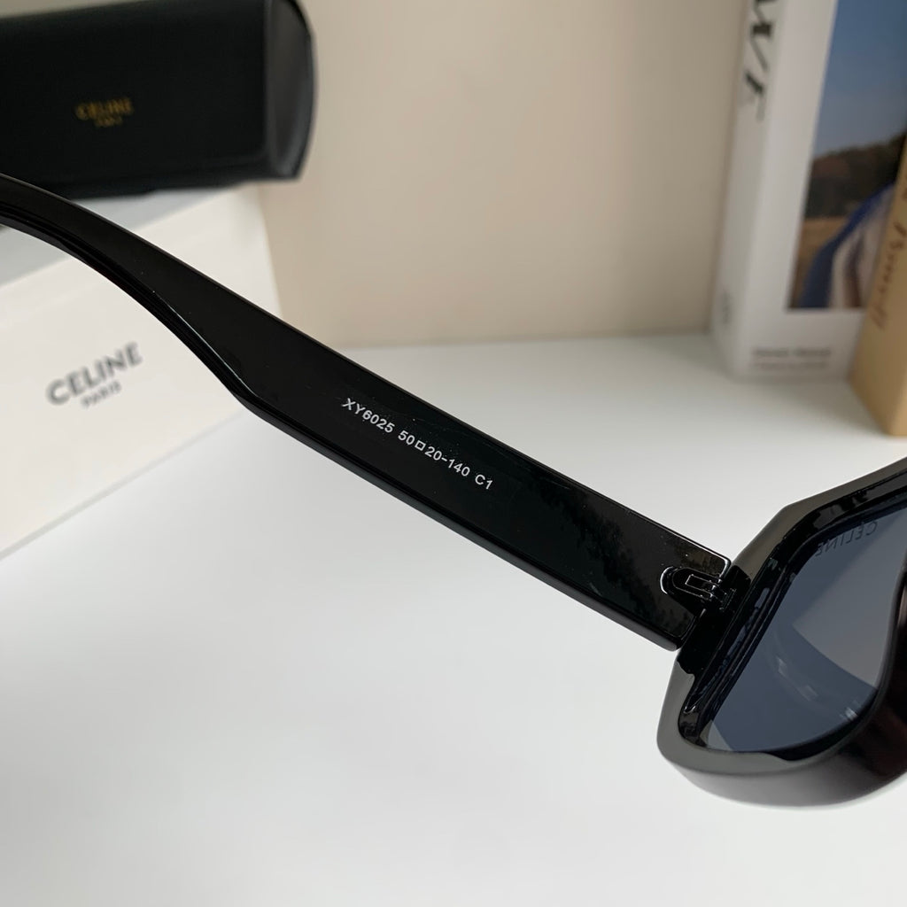 Celine Square Black Lens Sunglasses for Men & Women - 432016 - detail image 6
