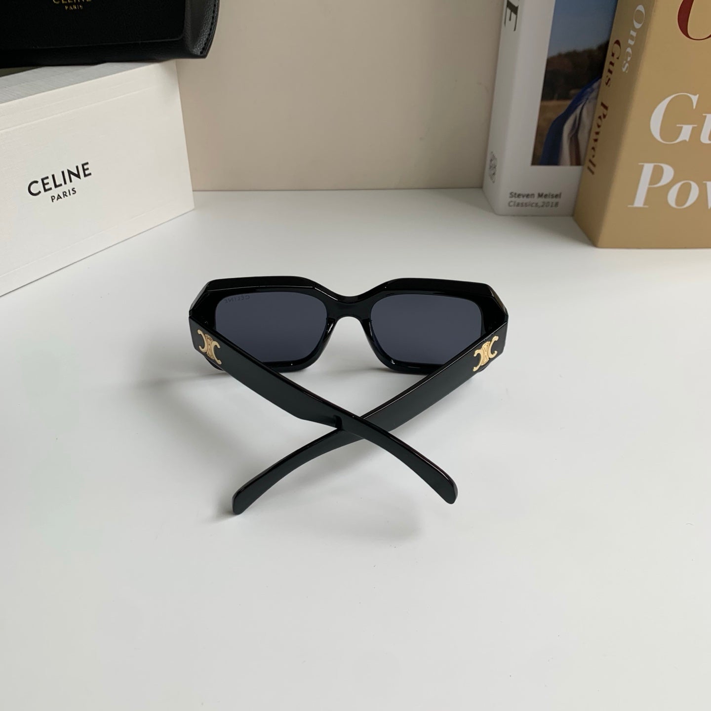 Celine Square Black Lens Sunglasses for Men & Women - 432016 - detail image 9