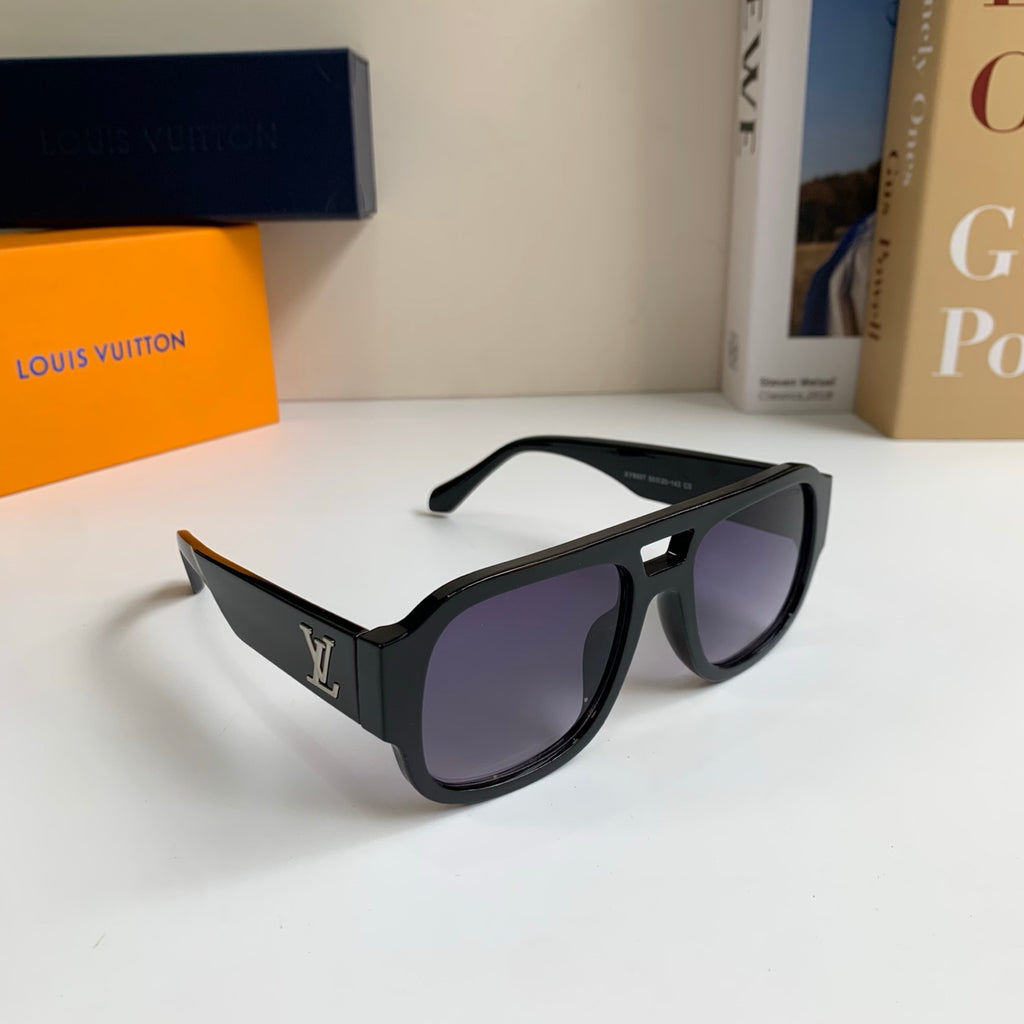 Louis Vuitton Square Black Lens Sunglasses for Men & Women - 431107