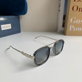Gucci Metal Square Silver Lens Sunglasses for Men & Women - 431315