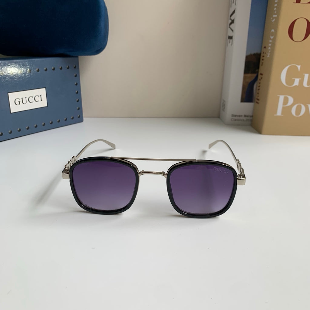 Gucci Metal Square Silver Lens Sunglasses for Men & Women - 431316 - detail image 5