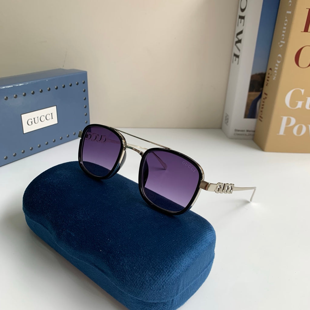 Gucci Metal Square Silver Lens Sunglasses for Men & Women - 431316 - detail image 4