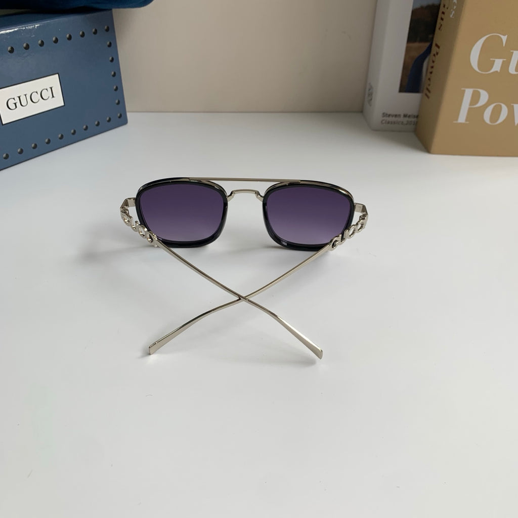 Gucci Metal Square Silver Lens Sunglasses for Men & Women - 431316 - detail image 8