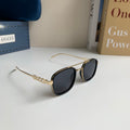 Gucci Metal Square Silver Lens Sunglasses for Men & Women - 431318