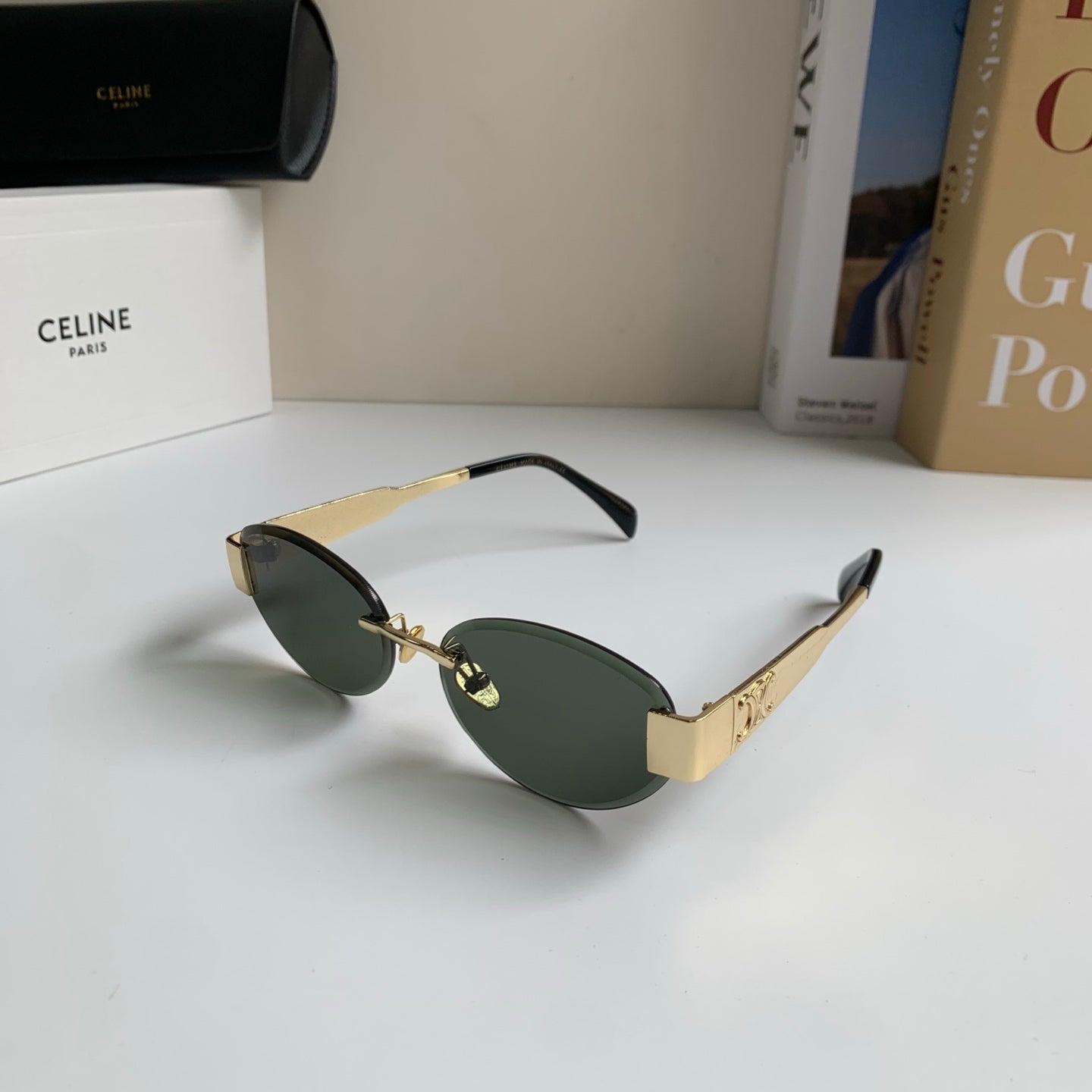 Celine Round Silver Lens Sunglasses for Men & Women - 449242 - detail image 2