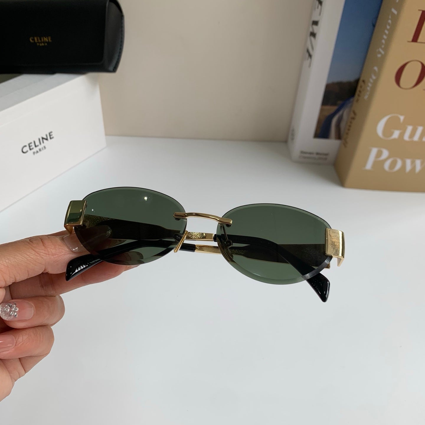 Celine Round Silver Lens Sunglasses for Men & Women - 449242 - detail image 4