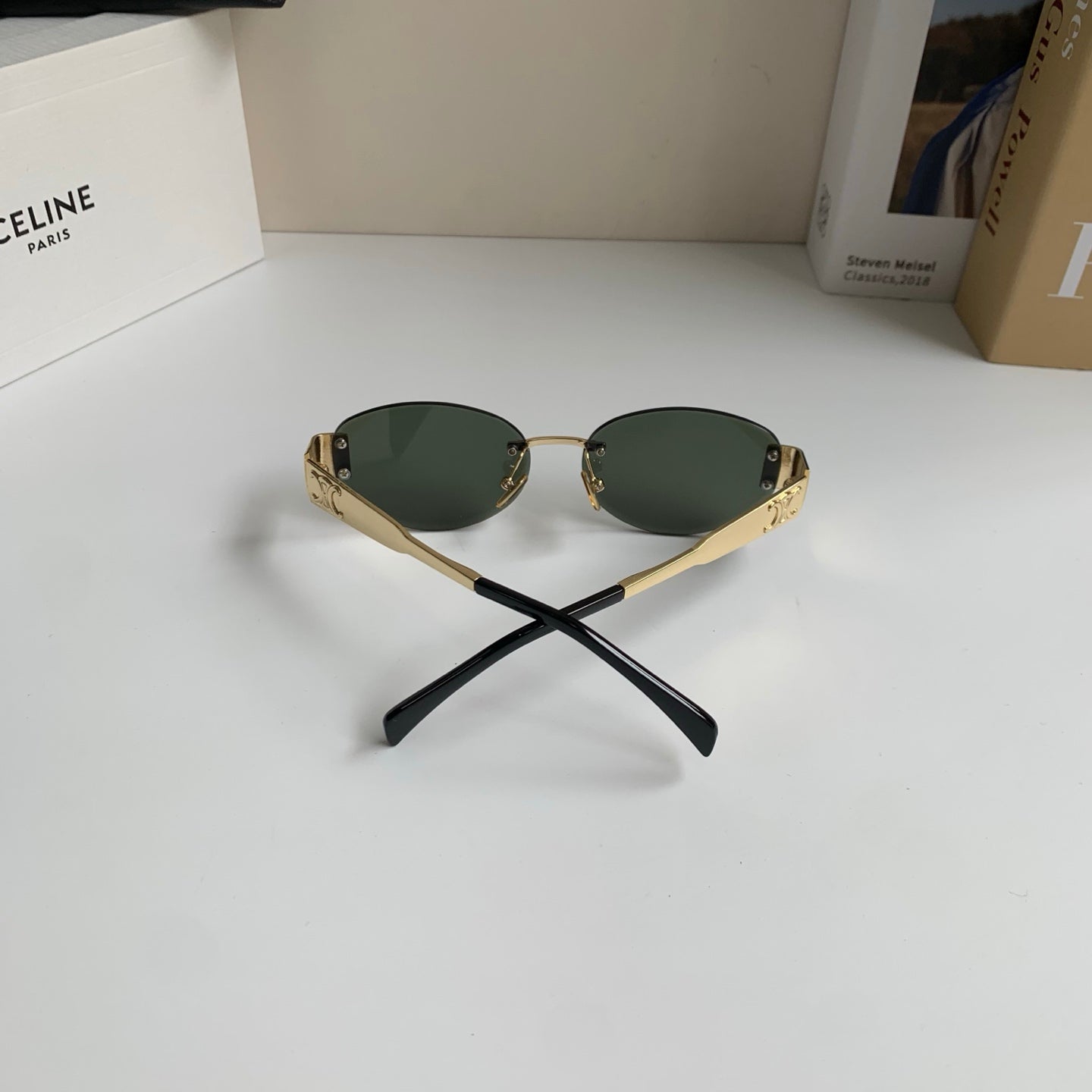 Celine Round Silver Lens Sunglasses for Men & Women - 449242 - detail image 8