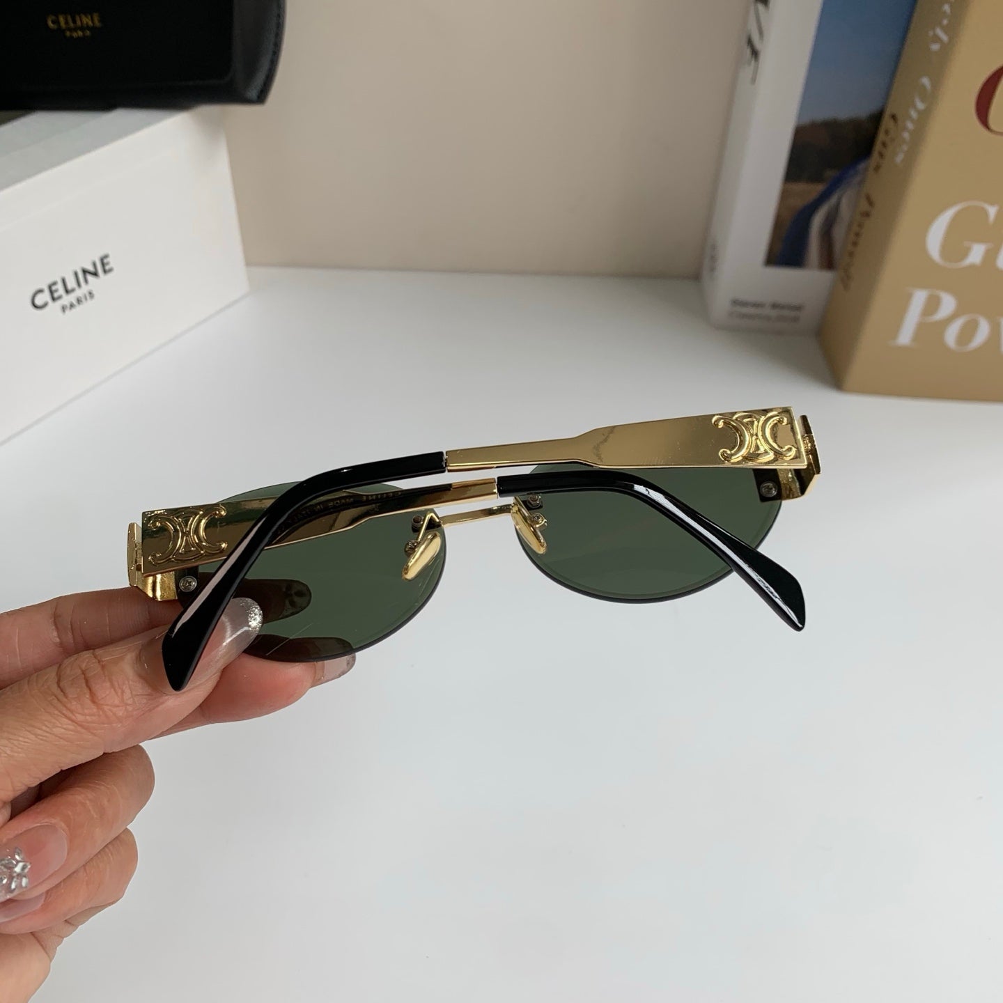 Celine Round Silver Lens Sunglasses for Men & Women - 449242 - detail image 6