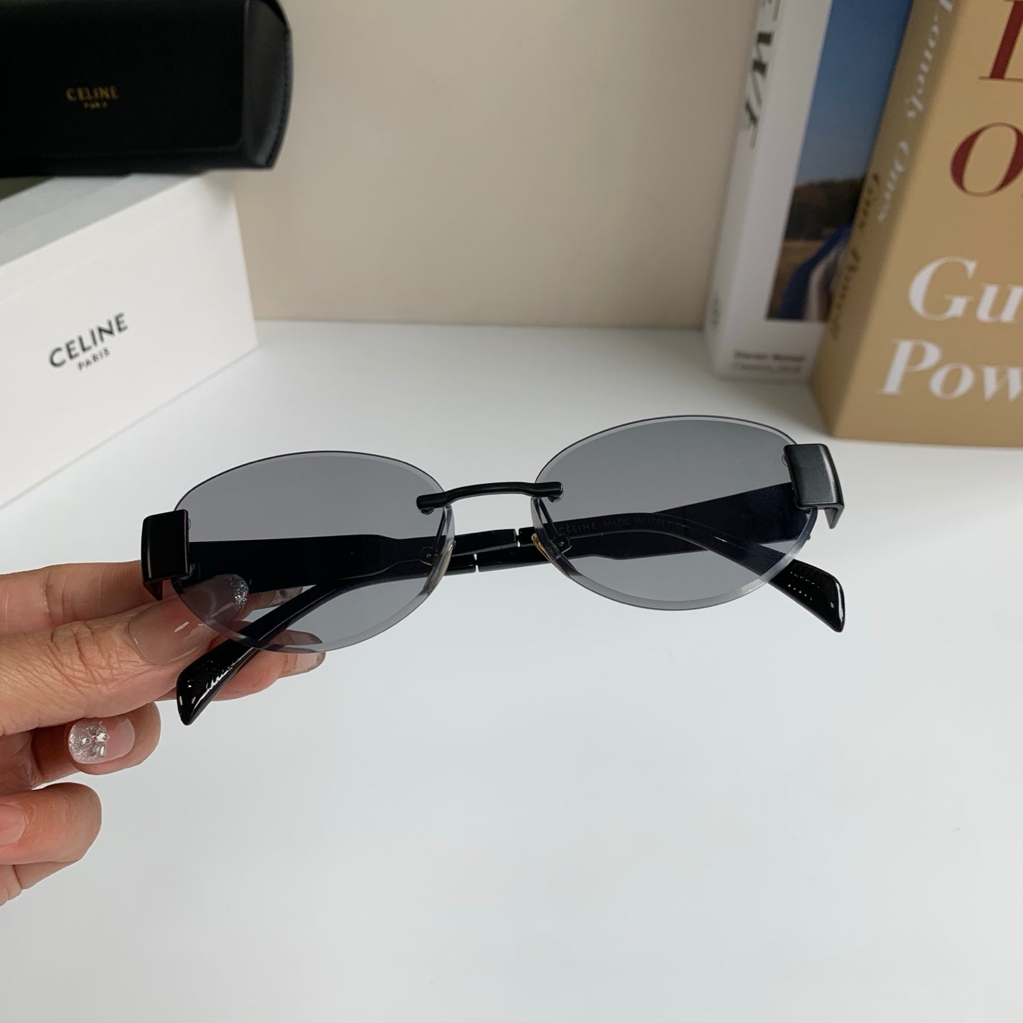 Celine Round Silver Lens Sunglasses for Men & Women - 449243 - detail image 3