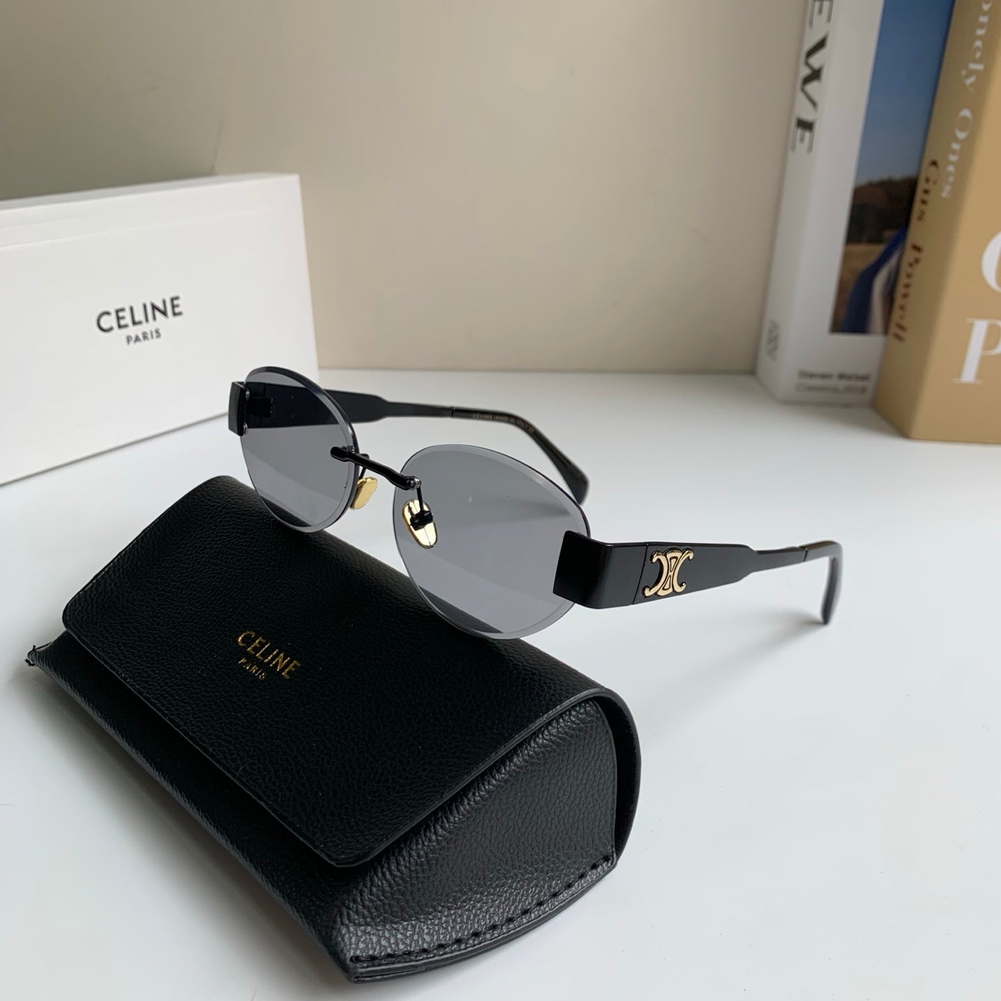 Celine Round Silver Lens Sunglasses for Men & Women - 449243 - detail image 4