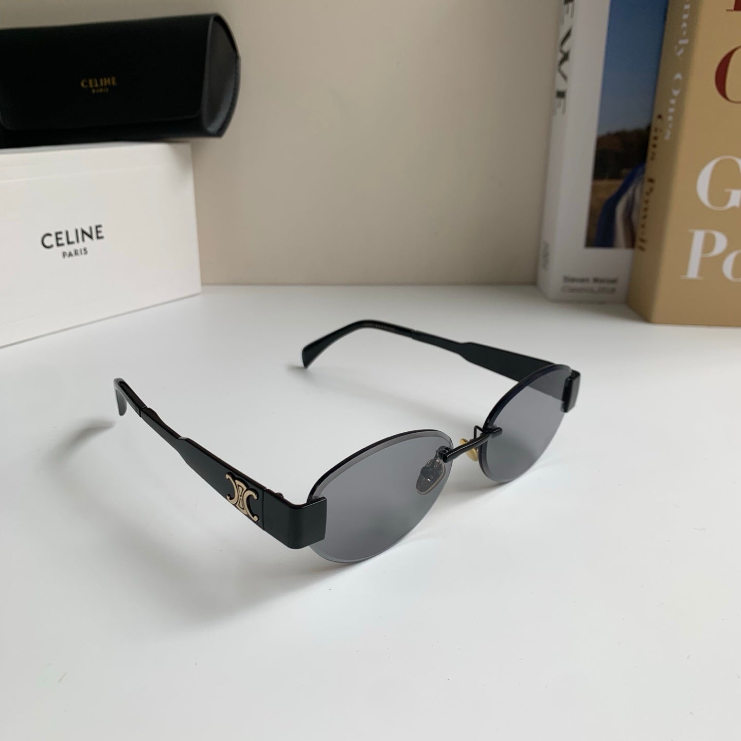 Celine Round Silver Lens Sunglasses for Men & Women - 449243