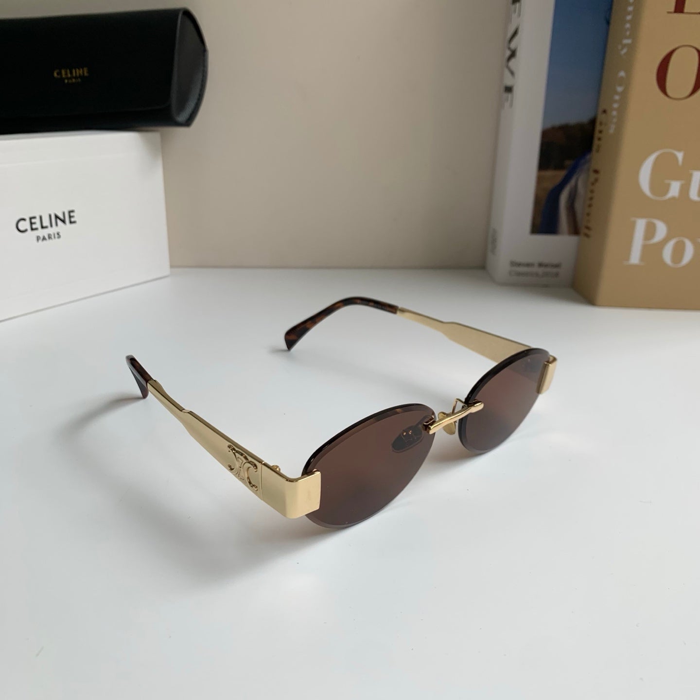 Celine Round Silver Lens Sunglasses for Men & Women - 449244