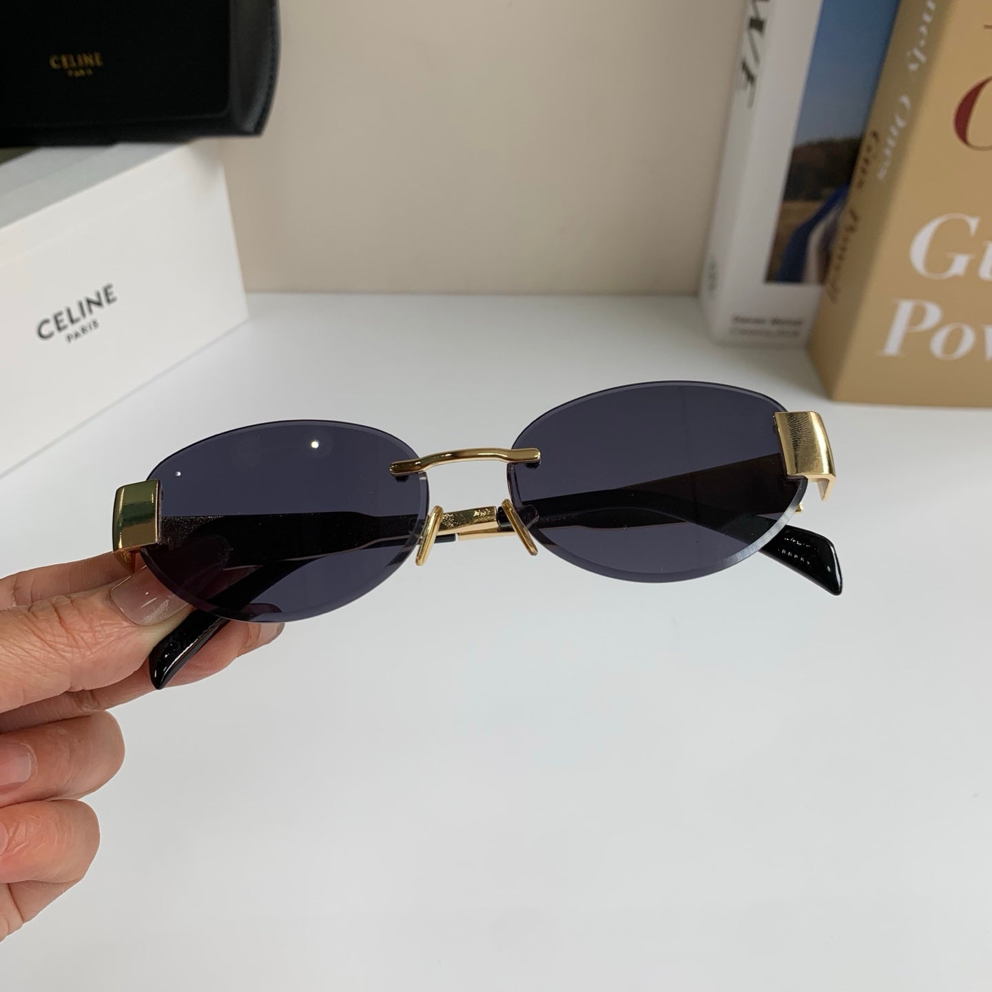 Celine Round Silver Lens Sunglasses for Men & Women - 449245 - detail image 4