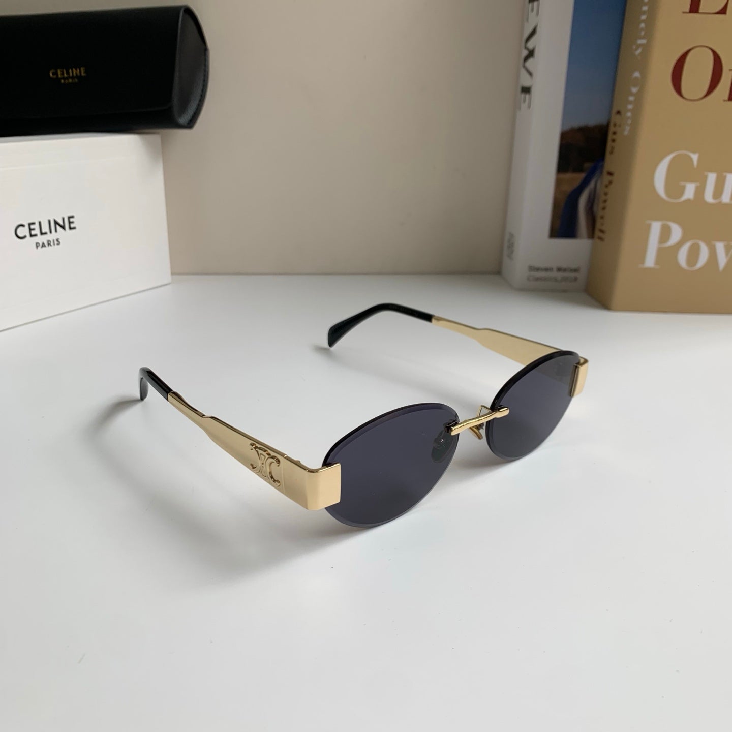 Celine Round Silver Lens Sunglasses for Men & Women - 449245