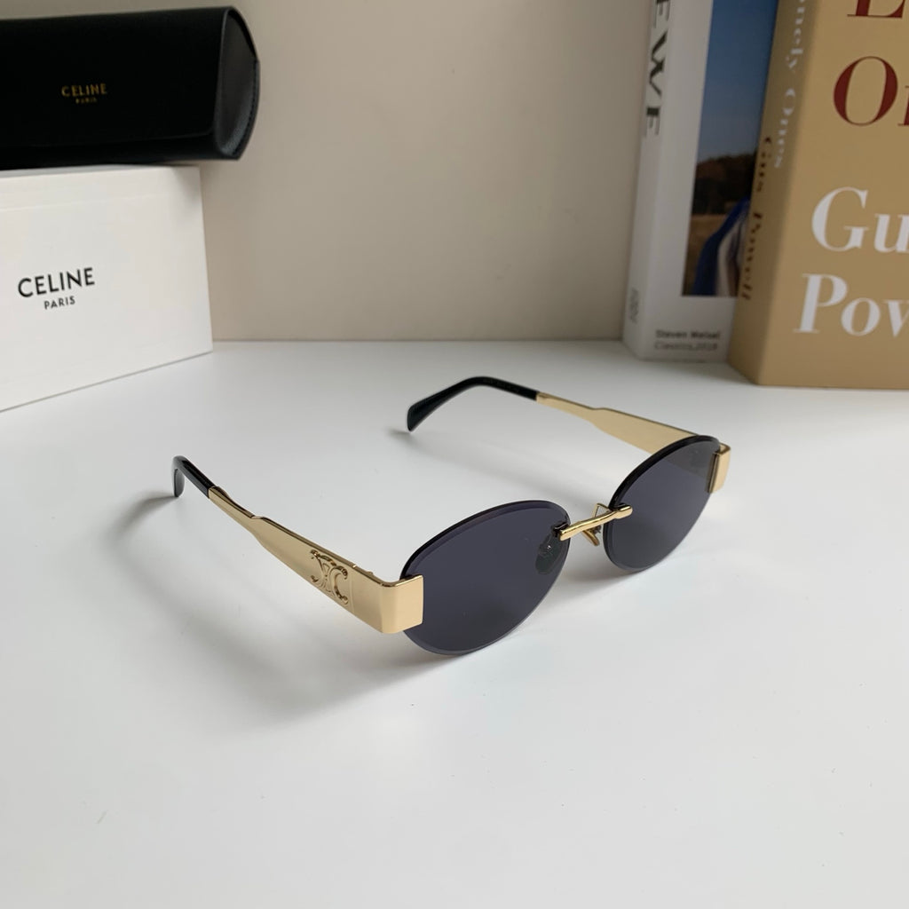 Celine Round Silver Lens Sunglasses for Men & Women - 358283