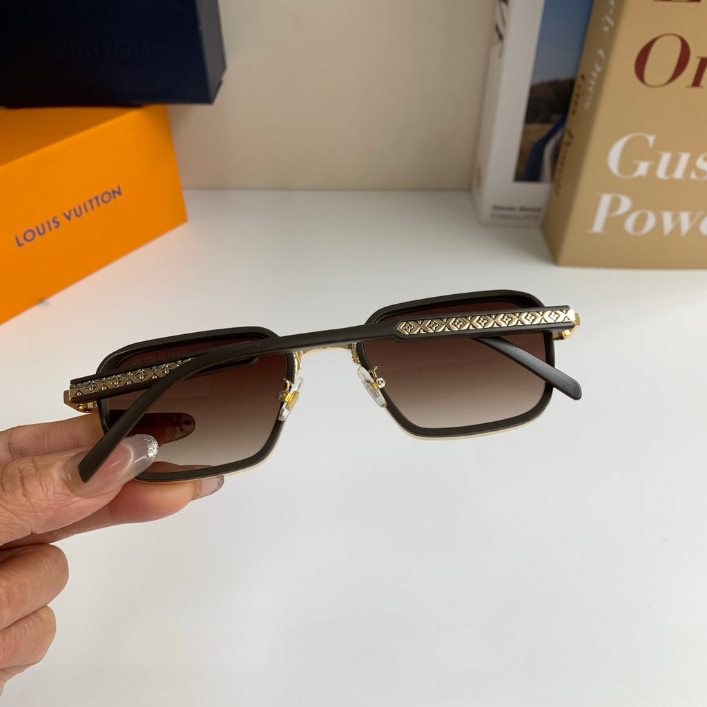 Louis Vuitton Square Brown Lens Sunglasses for Men & Women - 448624 - detail image 7