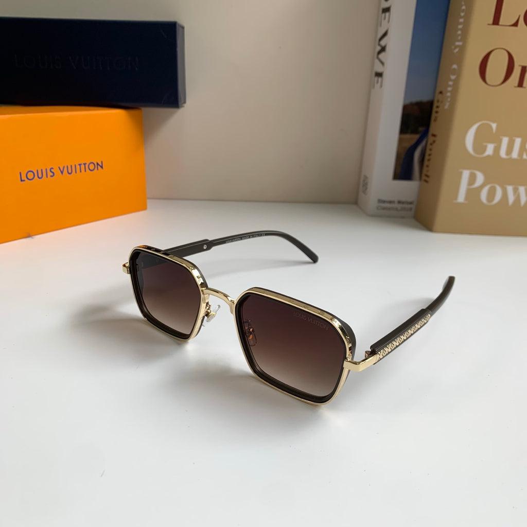 Louis Vuitton Square Brown Lens Sunglasses for Men & Women - 448624 - detail image 2