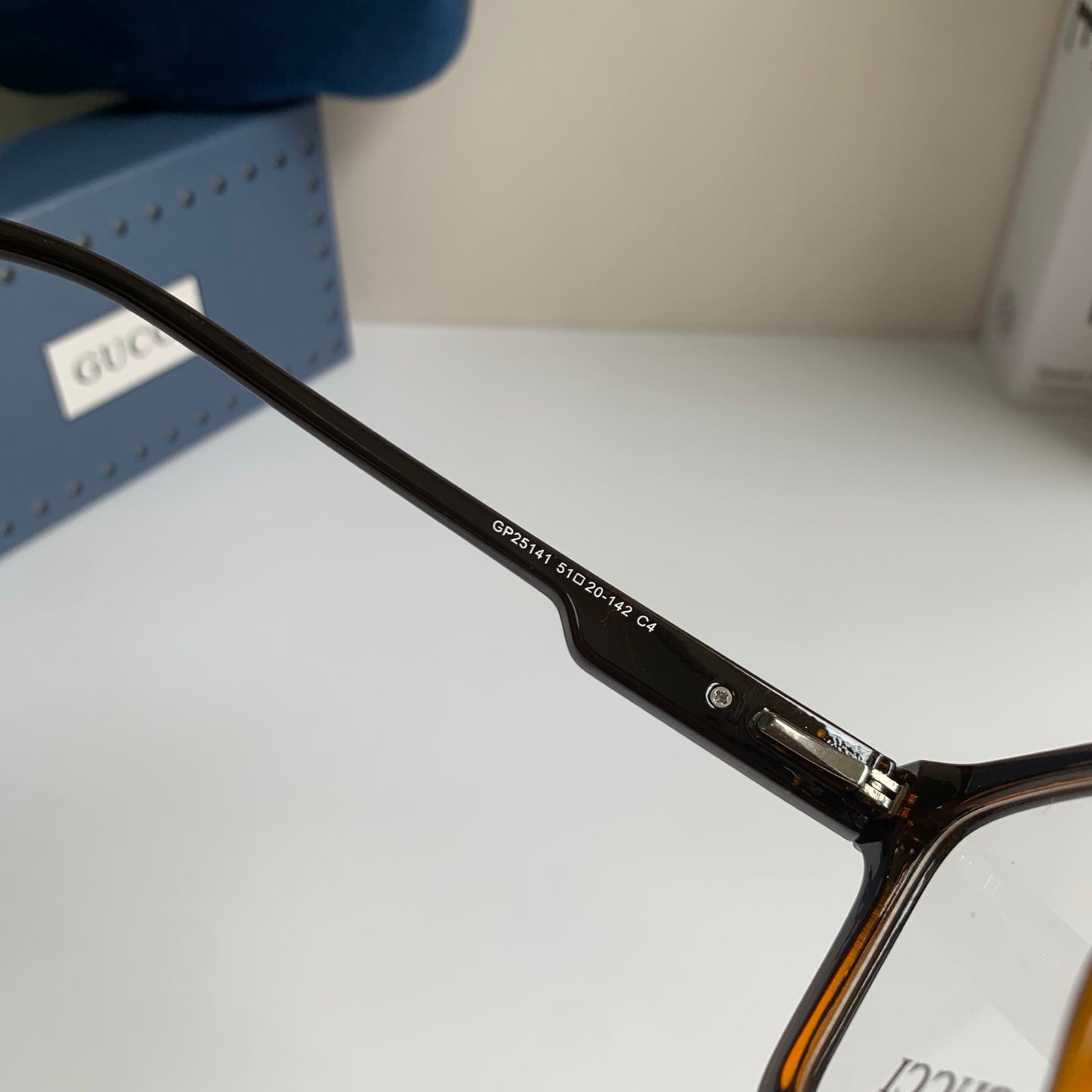 Gucci Blue-Light Square Silver Lens Sunglasses for Men & Women - 448758 - detail image 6