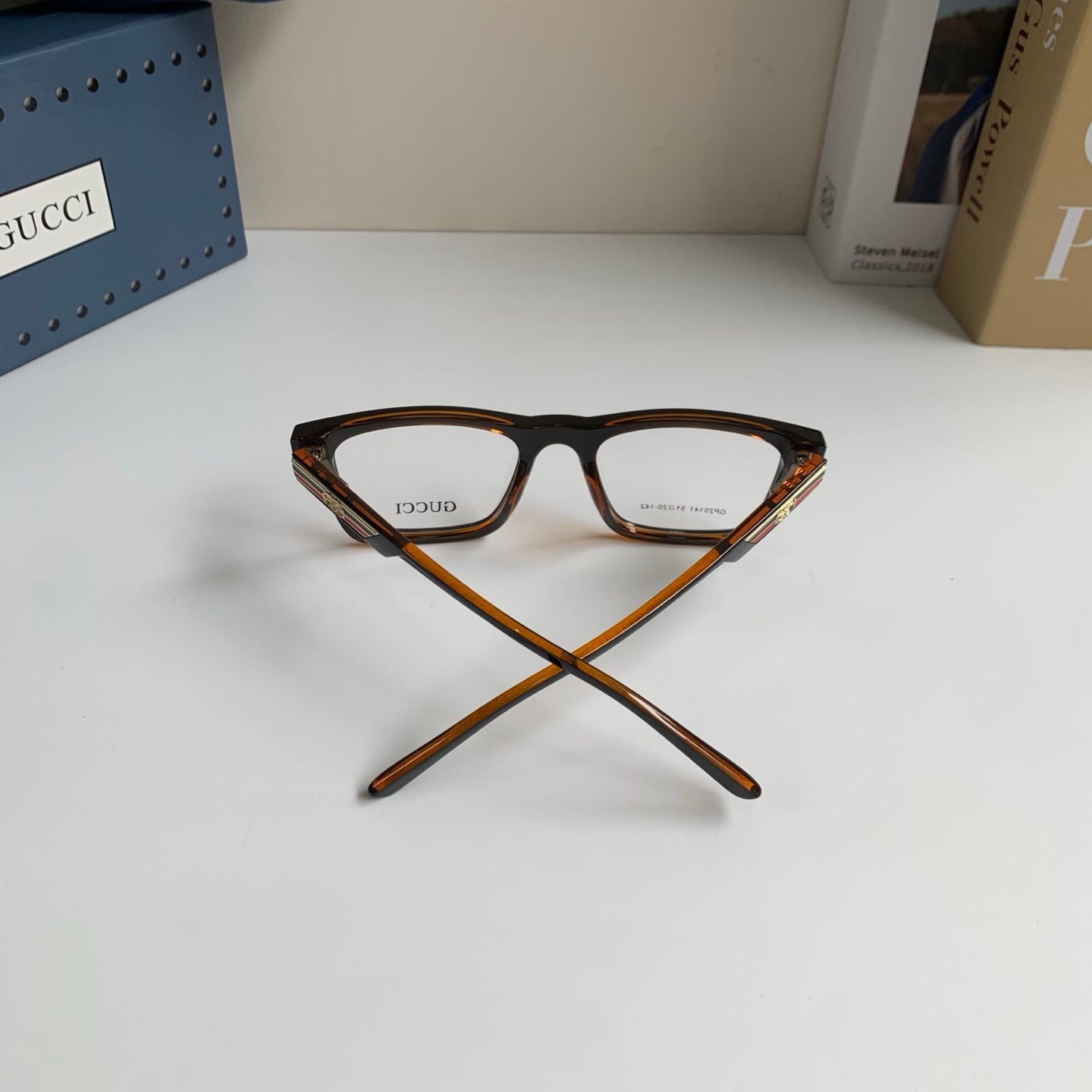 Gucci Blue-Light Square Silver Lens Sunglasses for Men & Women - 448758 - detail image 8