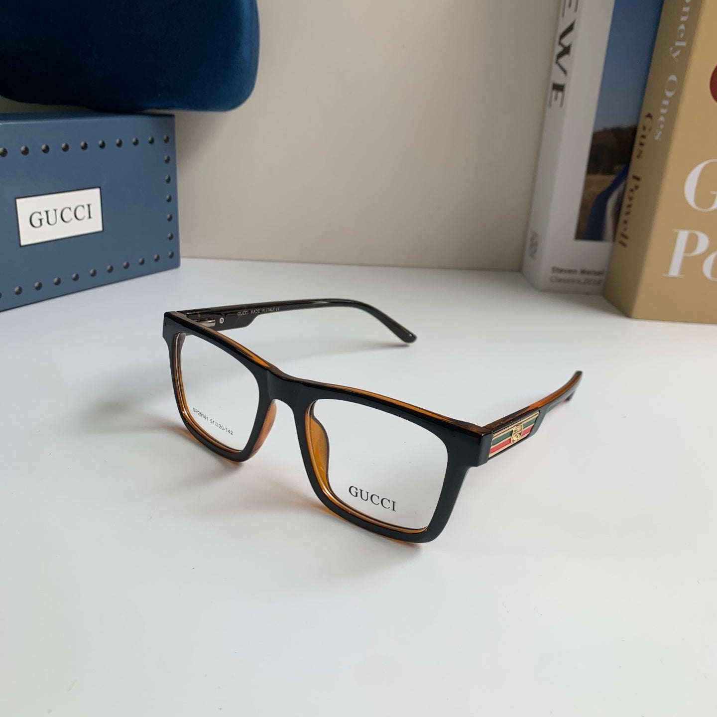 Gucci Blue-Light Square Silver Lens Sunglasses for Men & Women - 448758 - detail image 2