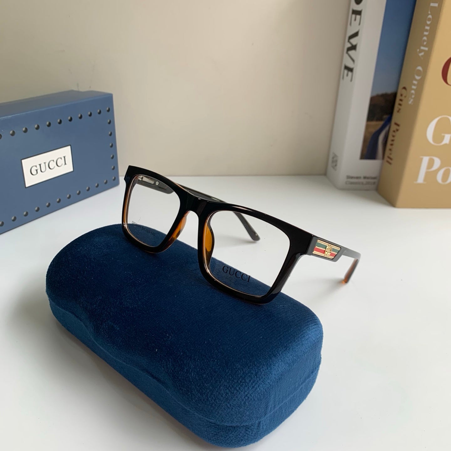 Gucci Blue-Light Square Silver Lens Sunglasses for Men & Women - 448758 - detail image 4
