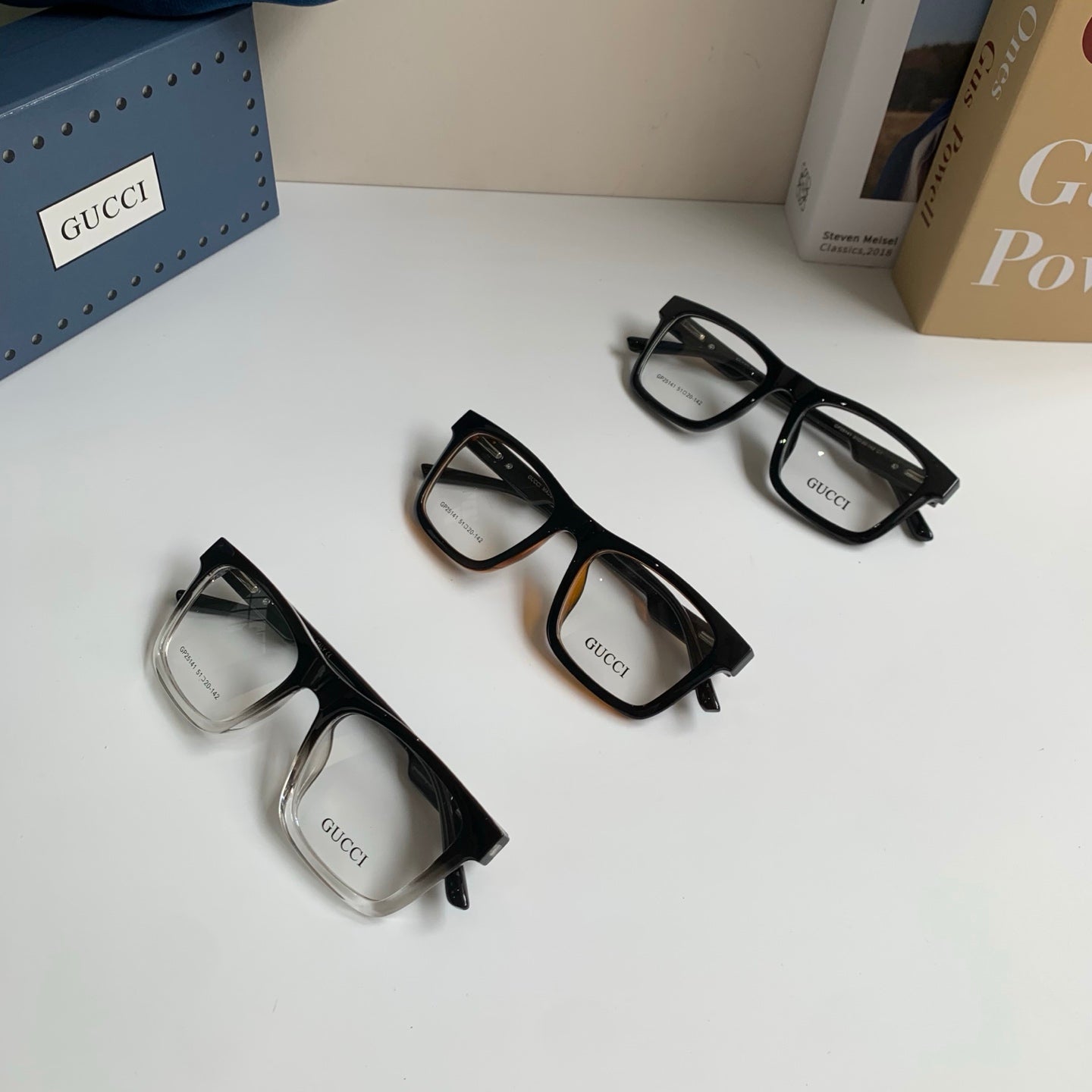 Gucci Blue-Light Square Silver Lens Sunglasses for Men & Women - 448758 - detail image 9