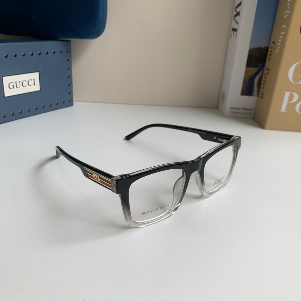 Gucci Blue-Light Square Silver Lens Sunglasses for Men & Women - 448759