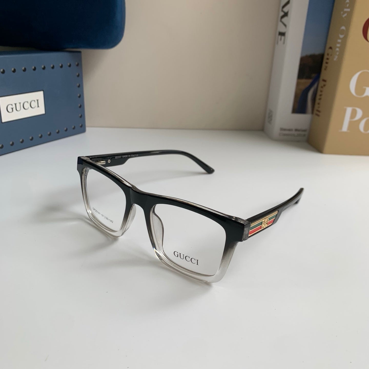 Gucci Blue-Light Square Silver Lens Sunglasses for Men & Women - 448759 - detail image 2