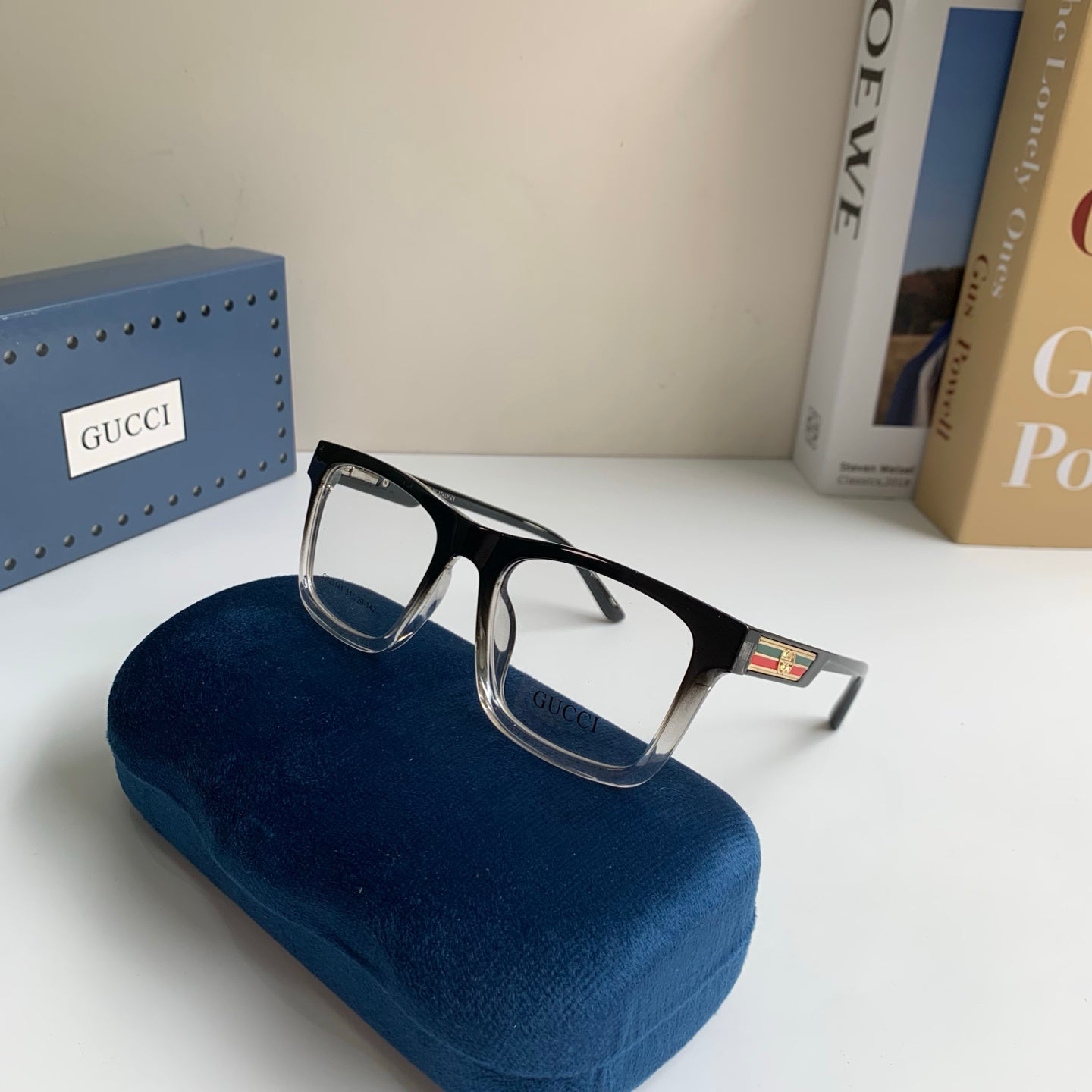 Gucci Blue-Light Square Silver Lens Sunglasses for Men & Women - 448759 - detail image 5