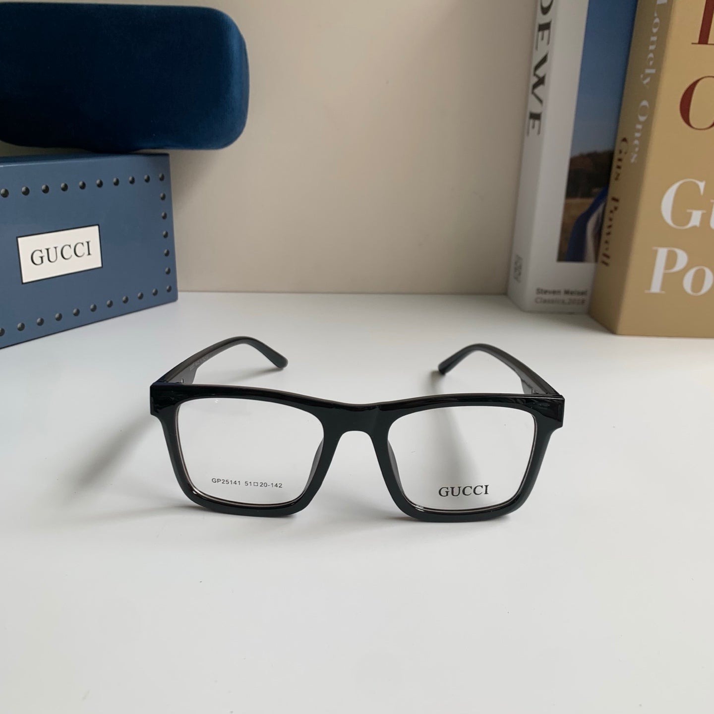 Gucci Blue-Light Square Silver Lens Sunglasses for Men & Women - detail image 3