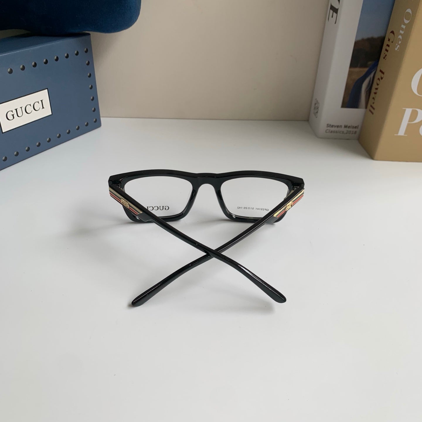 Gucci Blue-Light Square Silver Lens Sunglasses for Men & Women - detail image 9