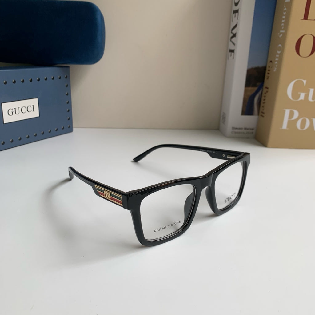 Gucci Blue-Light Square Silver Lens Sunglasses for Men & Women