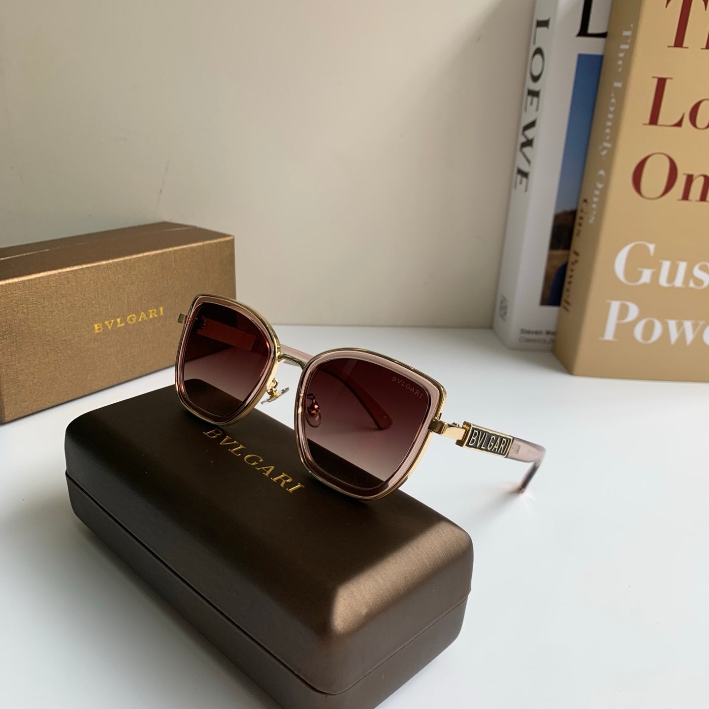 Bottega Veneta Square Red Lens Sunglasses for Men & Women - detail image 4