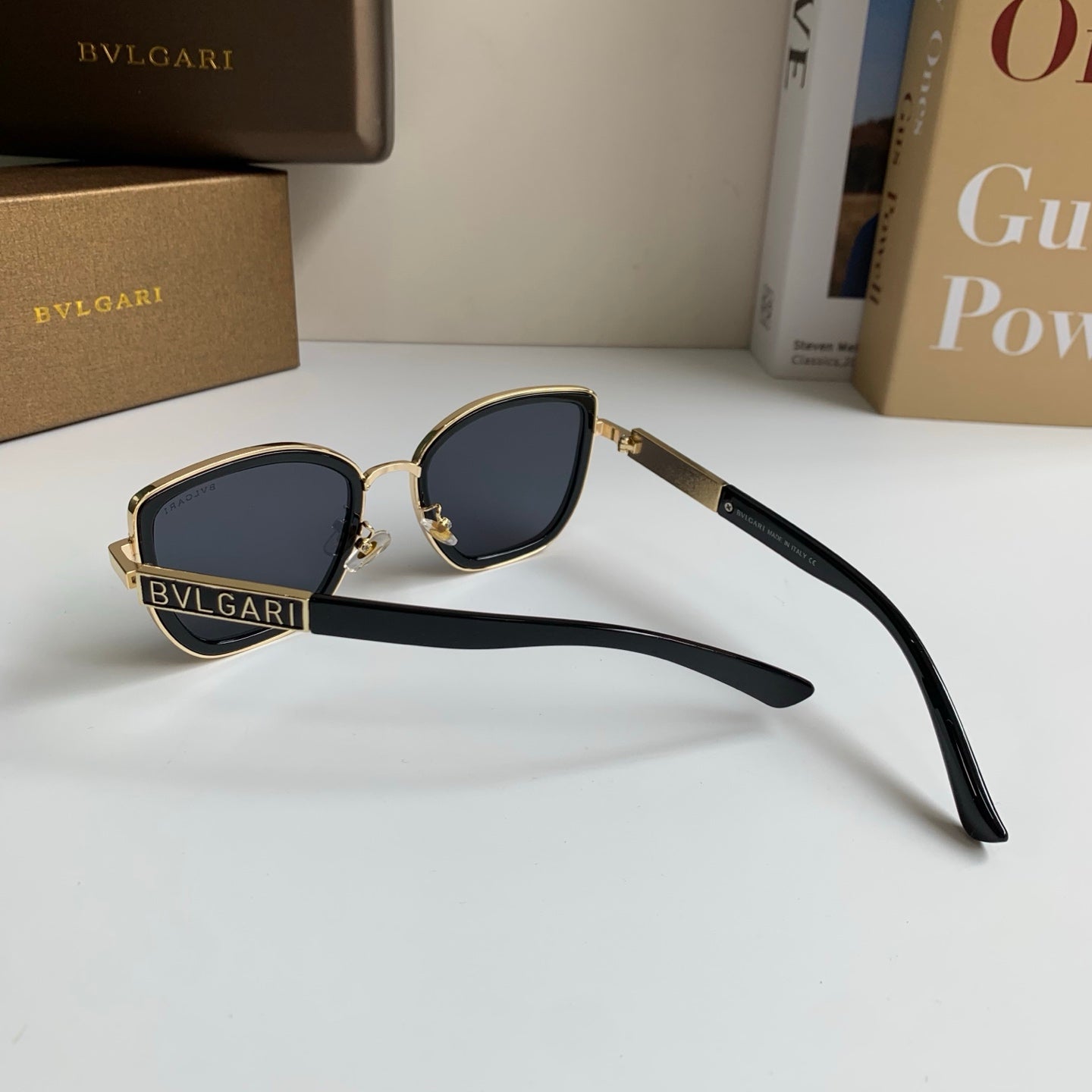 Bottega Veneta Square Black Lens Sunglasses for Men & Women - detail image 6