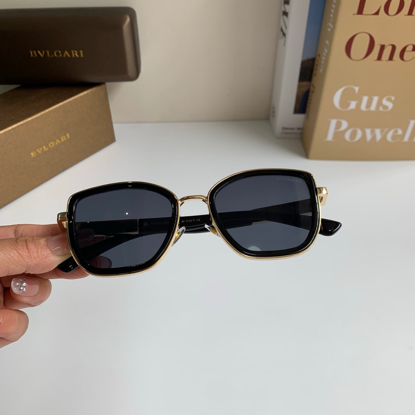 Bottega Veneta Square Black Lens Sunglasses for Men & Women - detail image 3