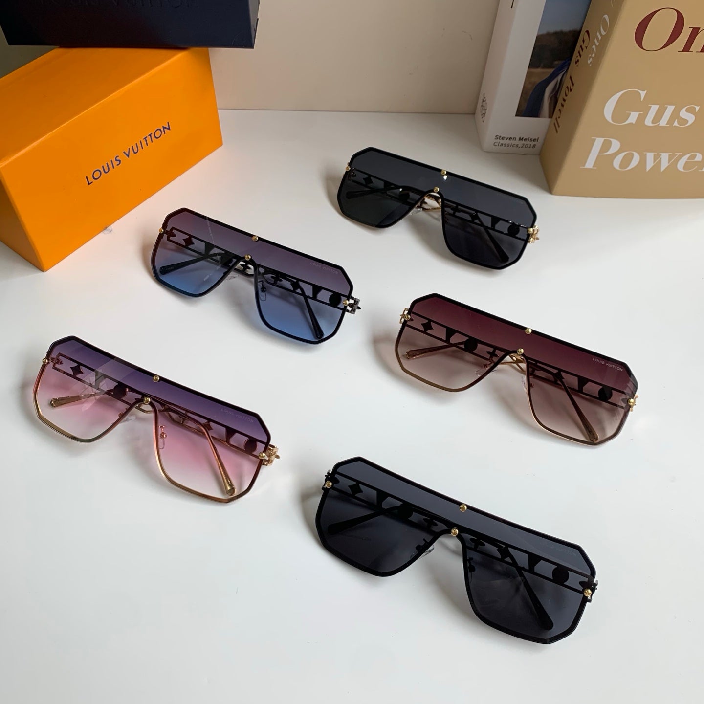 Louis Vuitton Square Silver Lens Sunglasses for Men & Women - 464758 - detail image 10