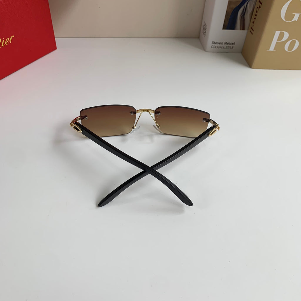 Cartier Fashion Brown Lens Sunglasses for Men & Women - 493649 - detail image 8