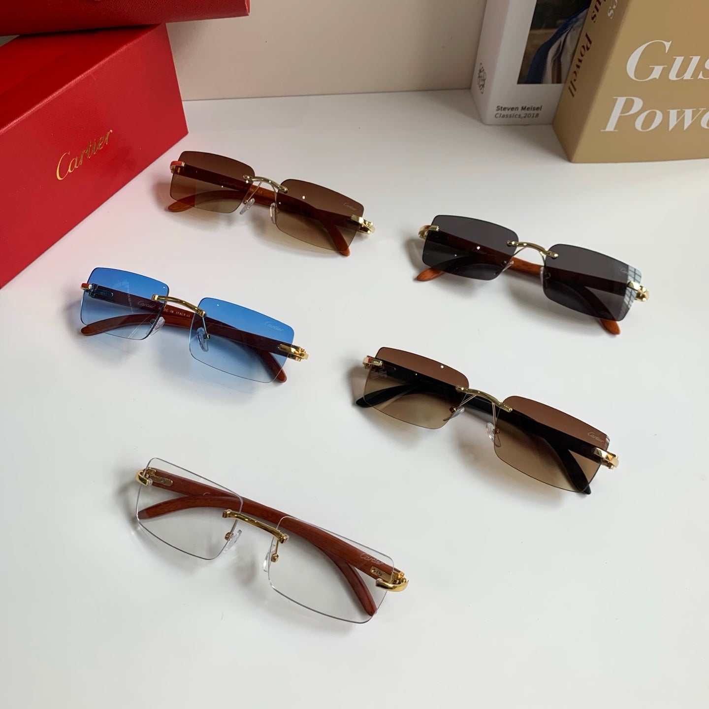 Cartier Fashion Silver Lens Sunglasses for Men & Women - 493653 - detail image 10