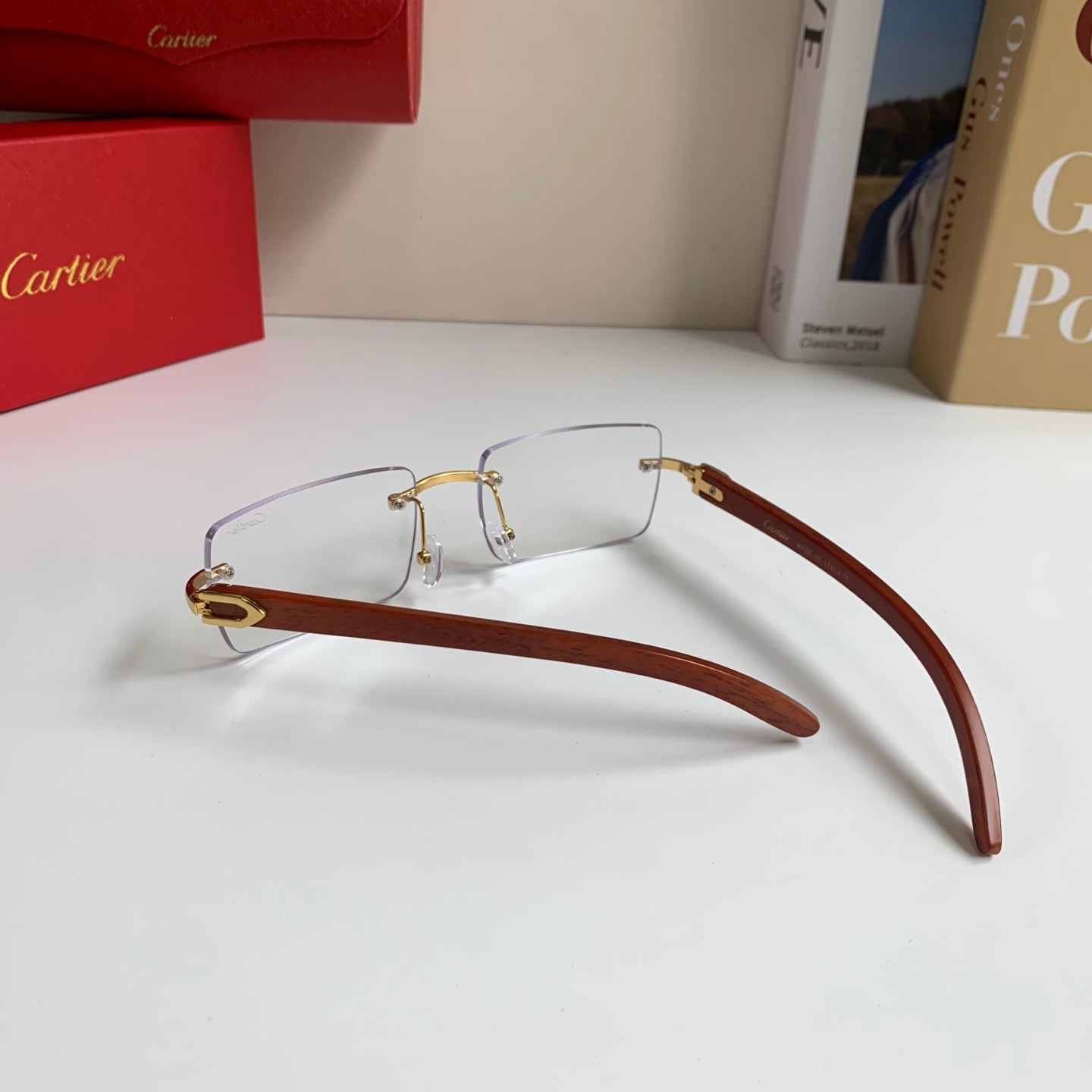 Cartier Fashion Silver Lens Sunglasses for Men & Women - 493650 - detail image 8