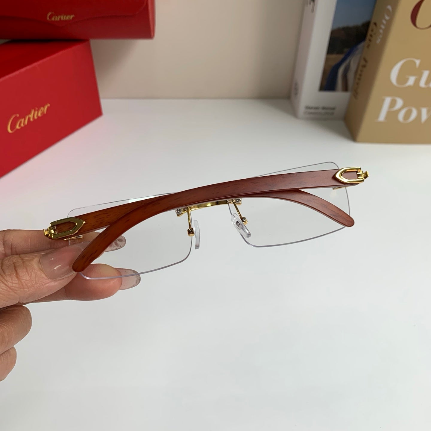Cartier Fashion Silver Lens Sunglasses for Men & Women - 493650 - detail image 6