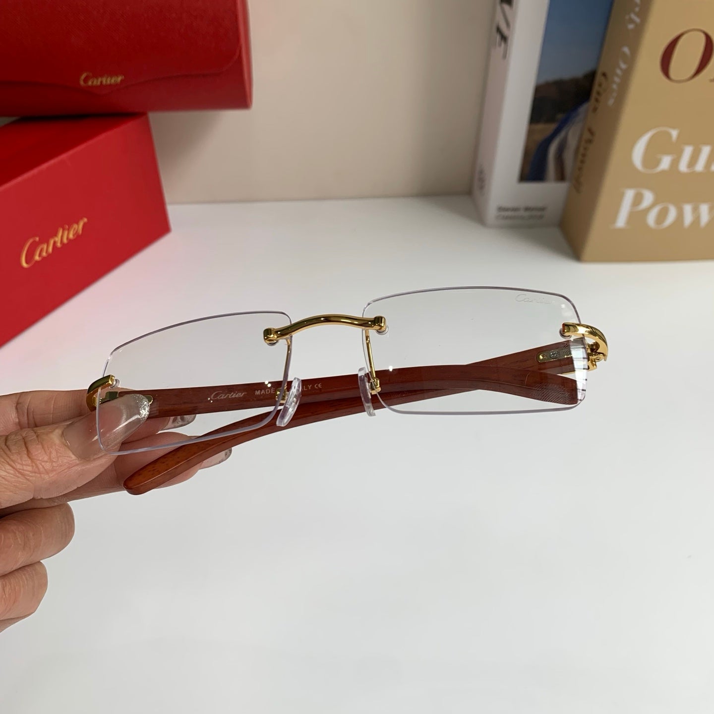Cartier Fashion Silver Lens Sunglasses for Men & Women - 493650 - detail image 3