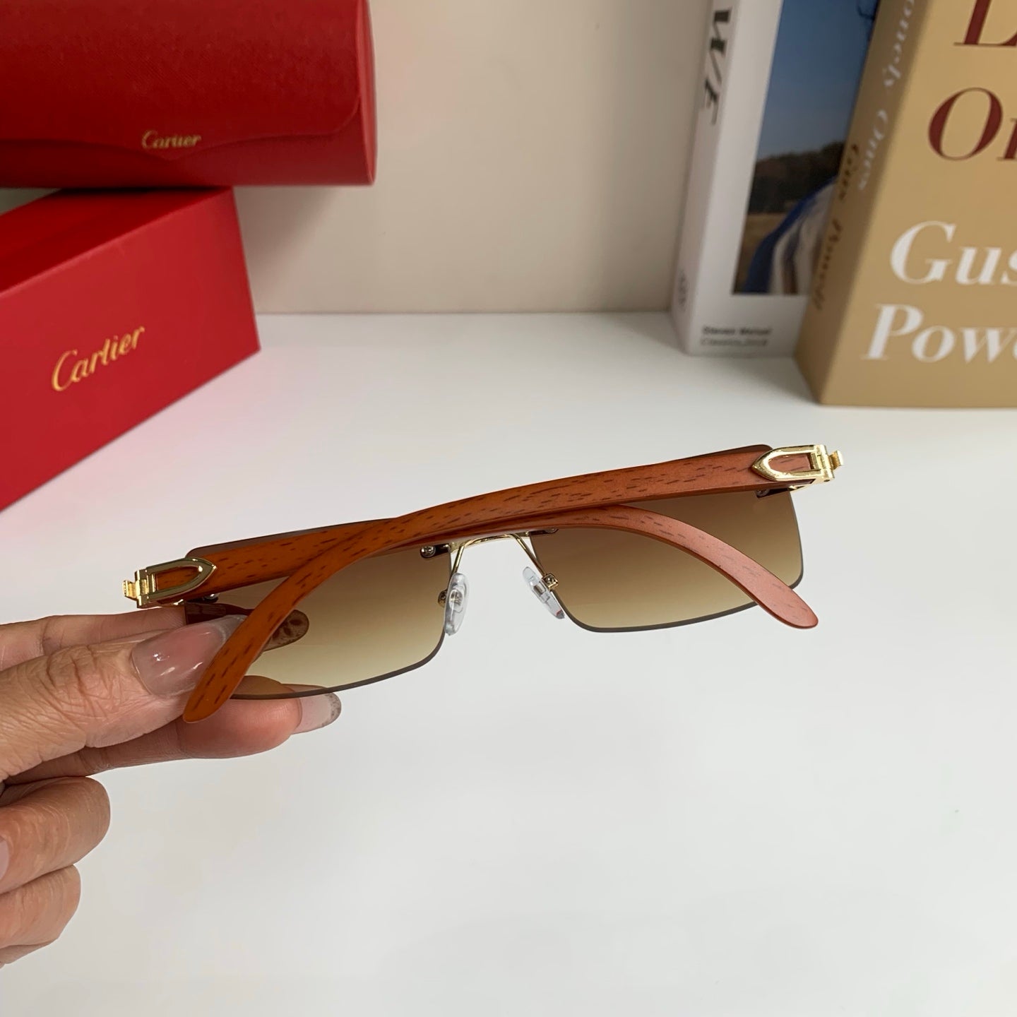 Cartier Fashion Brown Lens Sunglasses for Men & Women - 493652 - detail image 6
