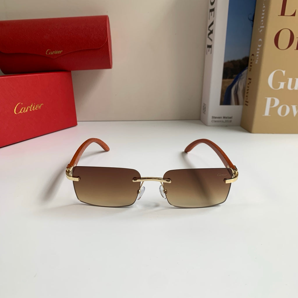 Cartier Fashion Brown Lens Sunglasses for Men & Women - 493652 - detail image 5