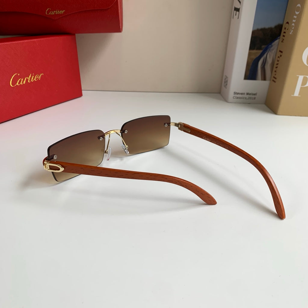 Cartier Fashion Brown Lens Sunglasses for Men & Women - 493652 - detail image 7