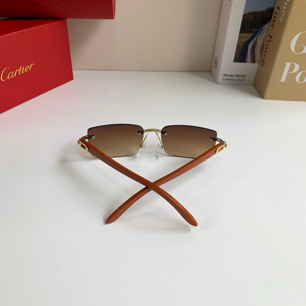 Cartier Fashion Brown Lens Sunglasses for Men & Women - 493652 - detail image 8