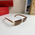 Cartier Fashion Brown Lens Sunglasses for Men & Women - 493652