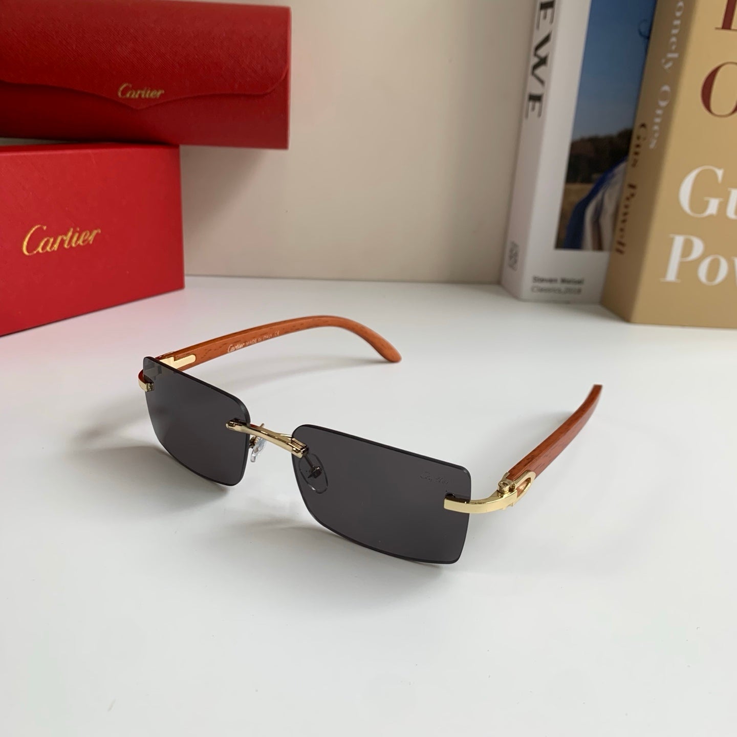 Cartier Fashion Silver Lens Sunglasses for Men & Women - 493653 - detail image 2