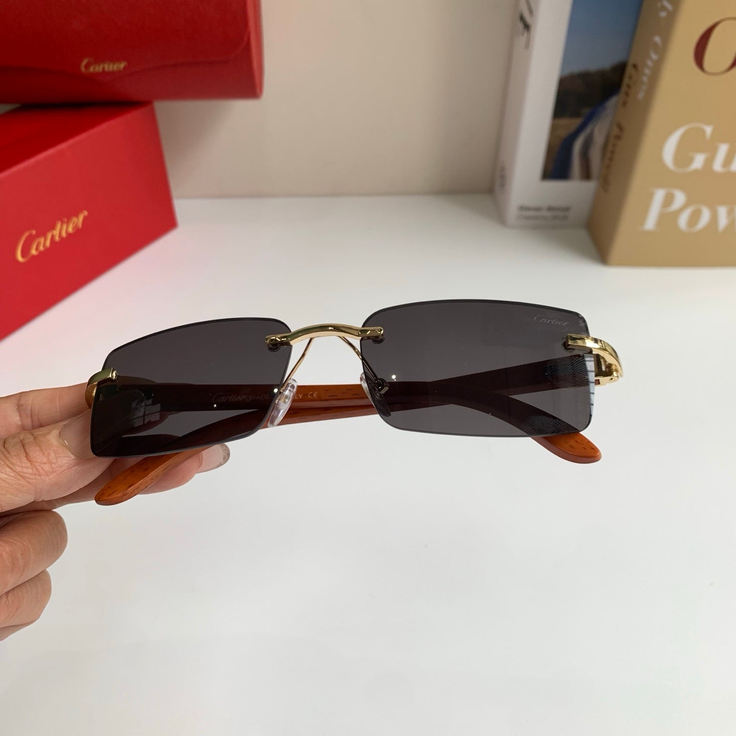 Cartier Fashion Silver Lens Sunglasses for Men & Women - 493653 - detail image 3