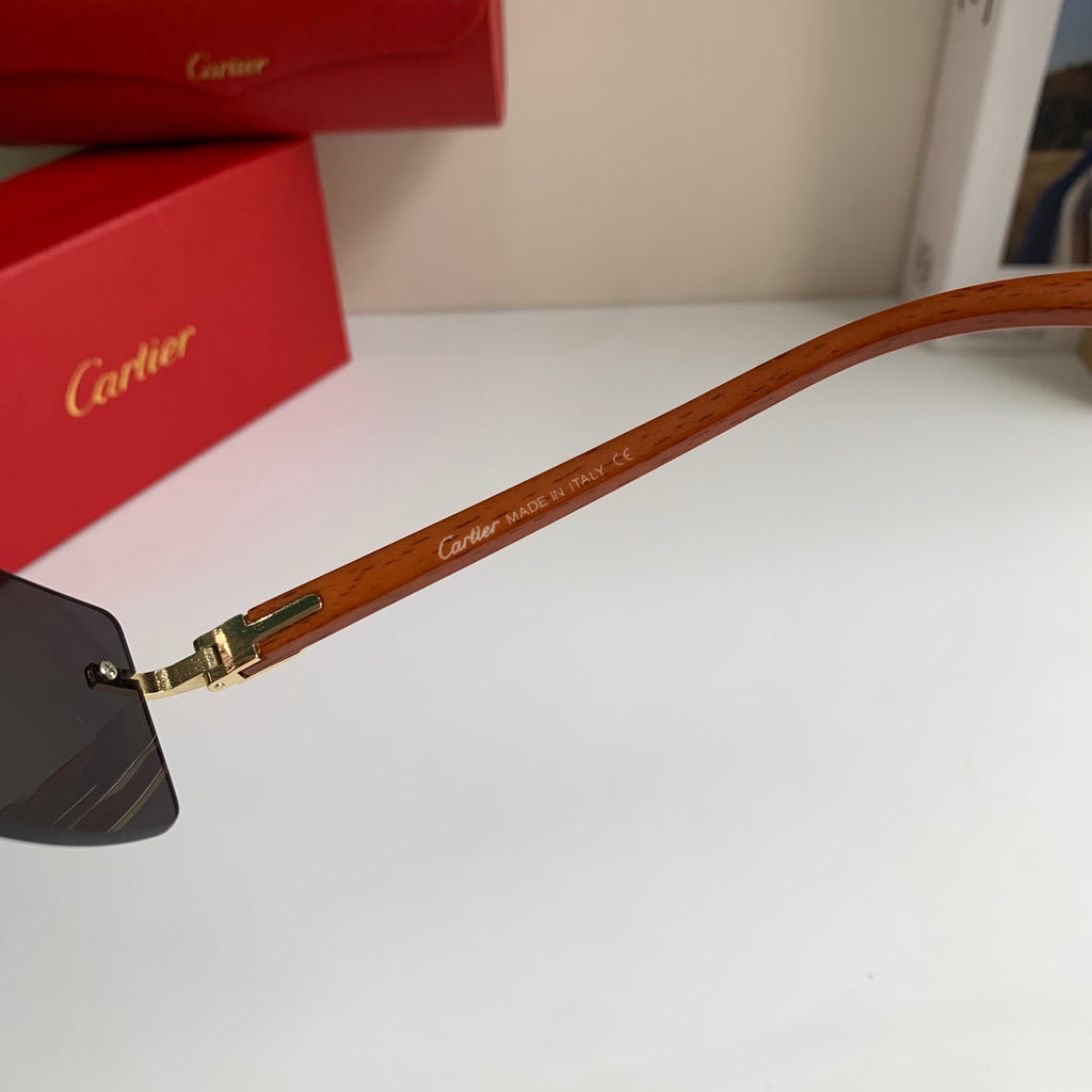 Cartier Fashion Silver Lens Sunglasses for Men & Women - 493653 - detail image 8