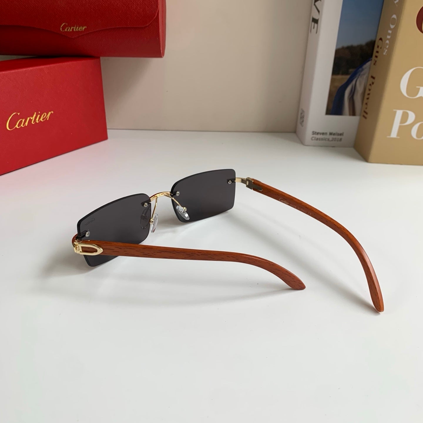 Cartier Fashion Silver Lens Sunglasses for Men & Women - 493653 - detail image 9